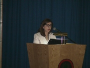 Dr. Nesrine Rizk presenting at the LebMASH conference on clinical approaches to LGBT patients.